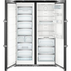 Liebherr Ψυγείο Ντουλάπα NoFrost Inox SBSbs 8683